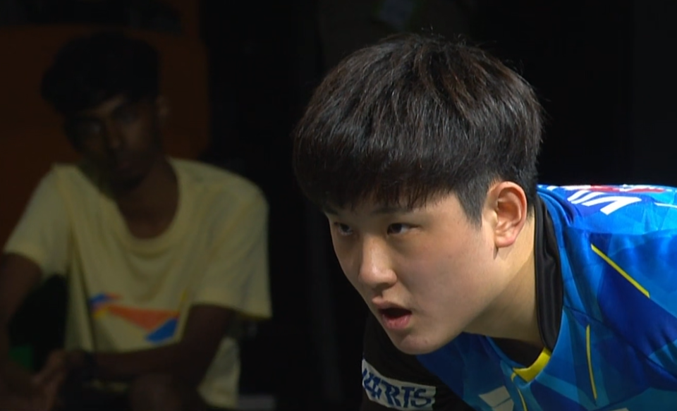 韩国队鏖战日本队,张本智和点燃赛场 韩国队鏖战日本队,张本智和点燃赛场