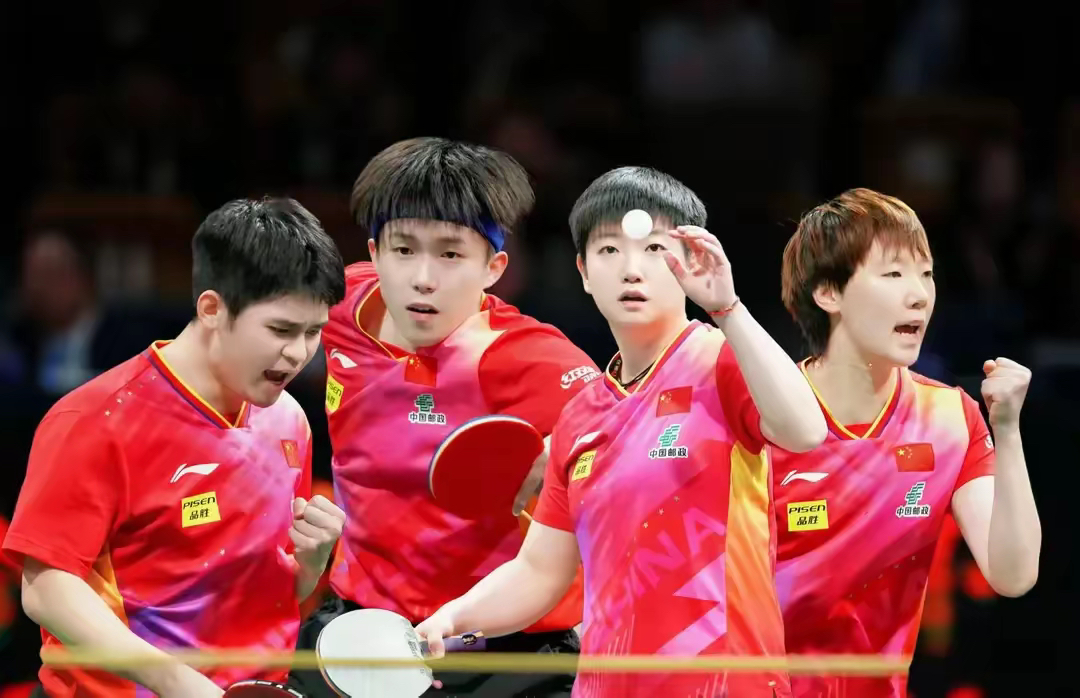 中国乒乓球队险胜韩国乒乓球队，波尔送出助攻